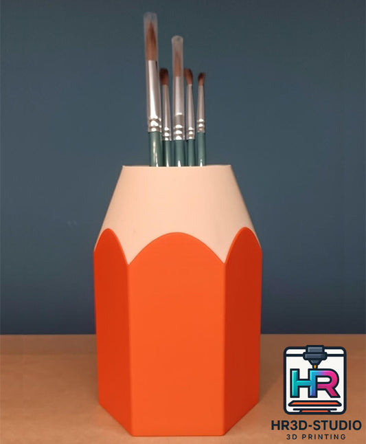 Porte-crayon en forme de crayon