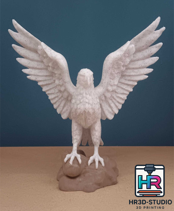 Statue d’Aigle – Effet Marbre – Impression 3D