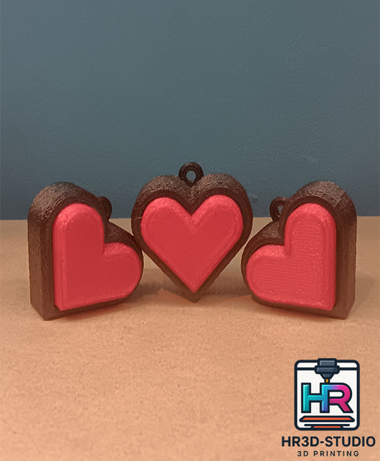 Porte-clé Clicker Cœur – Impression 3D