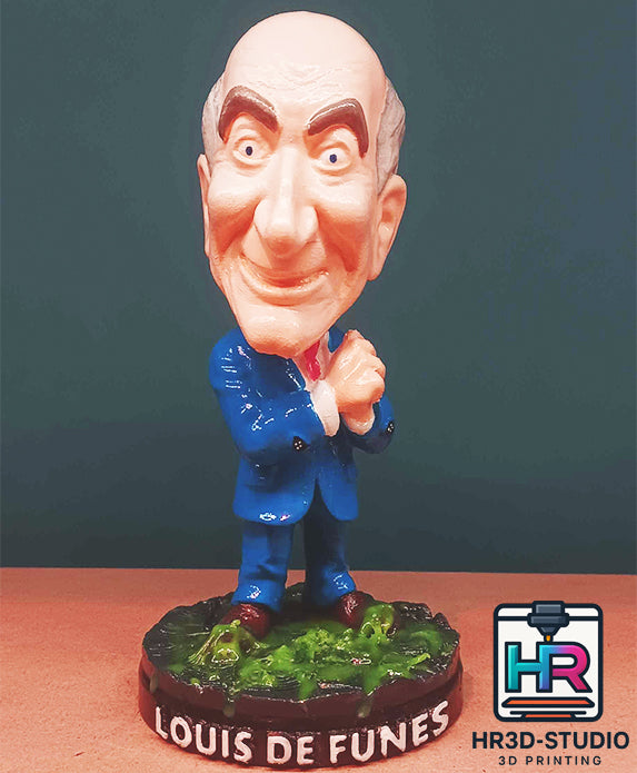 Figurine caricature Louis de Funès – Chewing-gum iconique