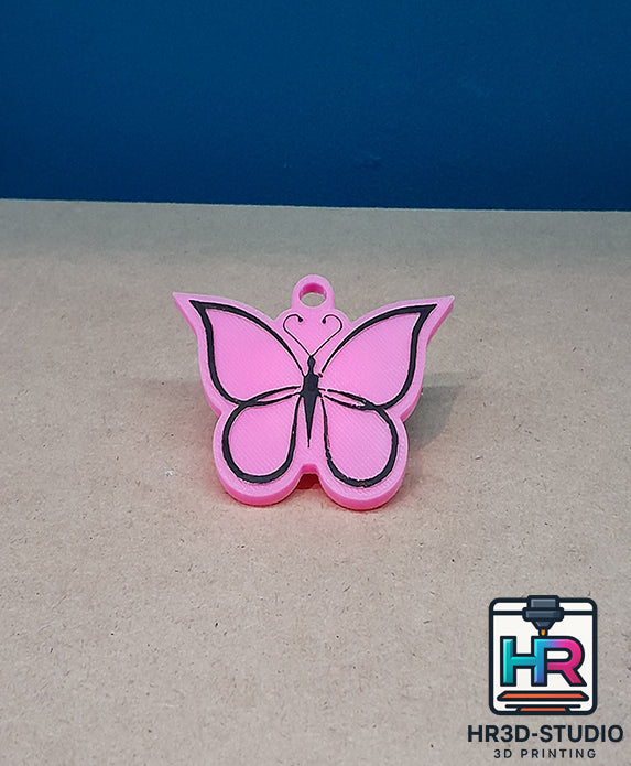 Porte-Clé Papillon avec Puce NFC – Lien Personnalisable