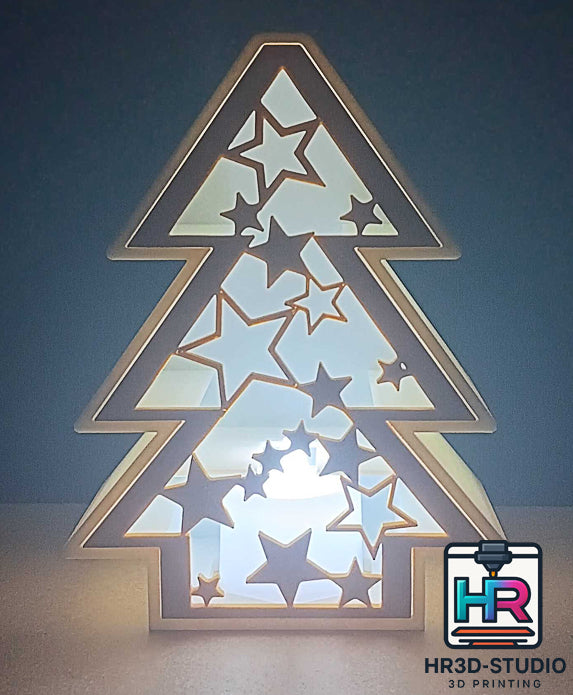 Décoration de Noël Lumineuse – Impression 3D artisanale