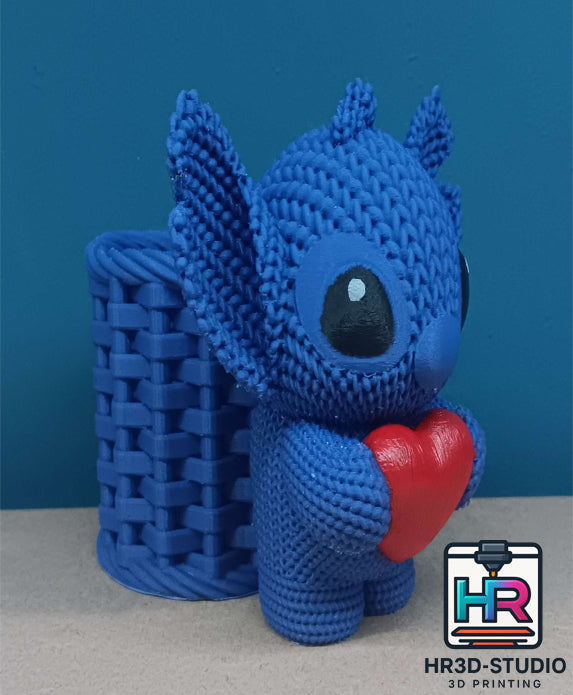 Pot à crayons artisanal imprimé en 3D