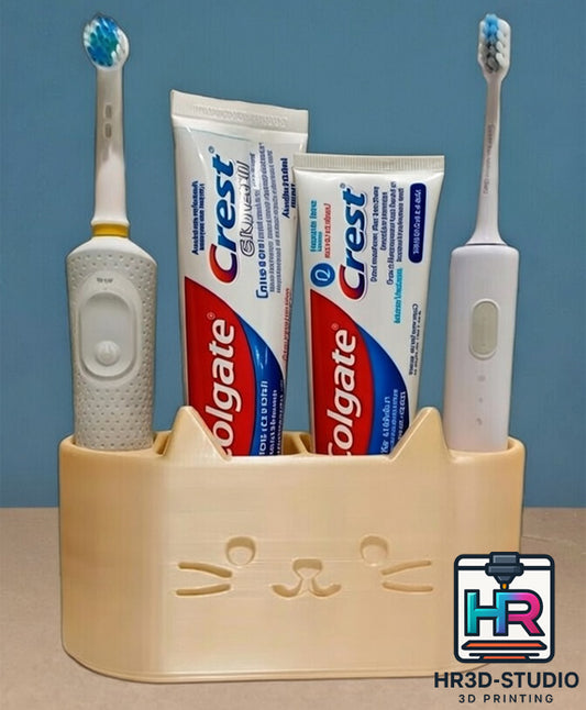 Range Brosse à Dents Chat – Impression 3D